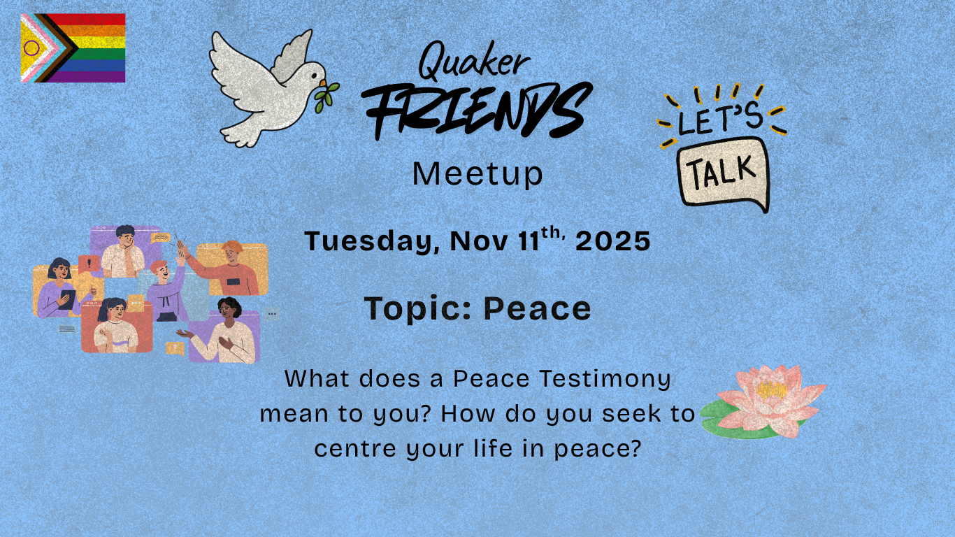 Nov 11th Meetup: Peace. All are Welcome.